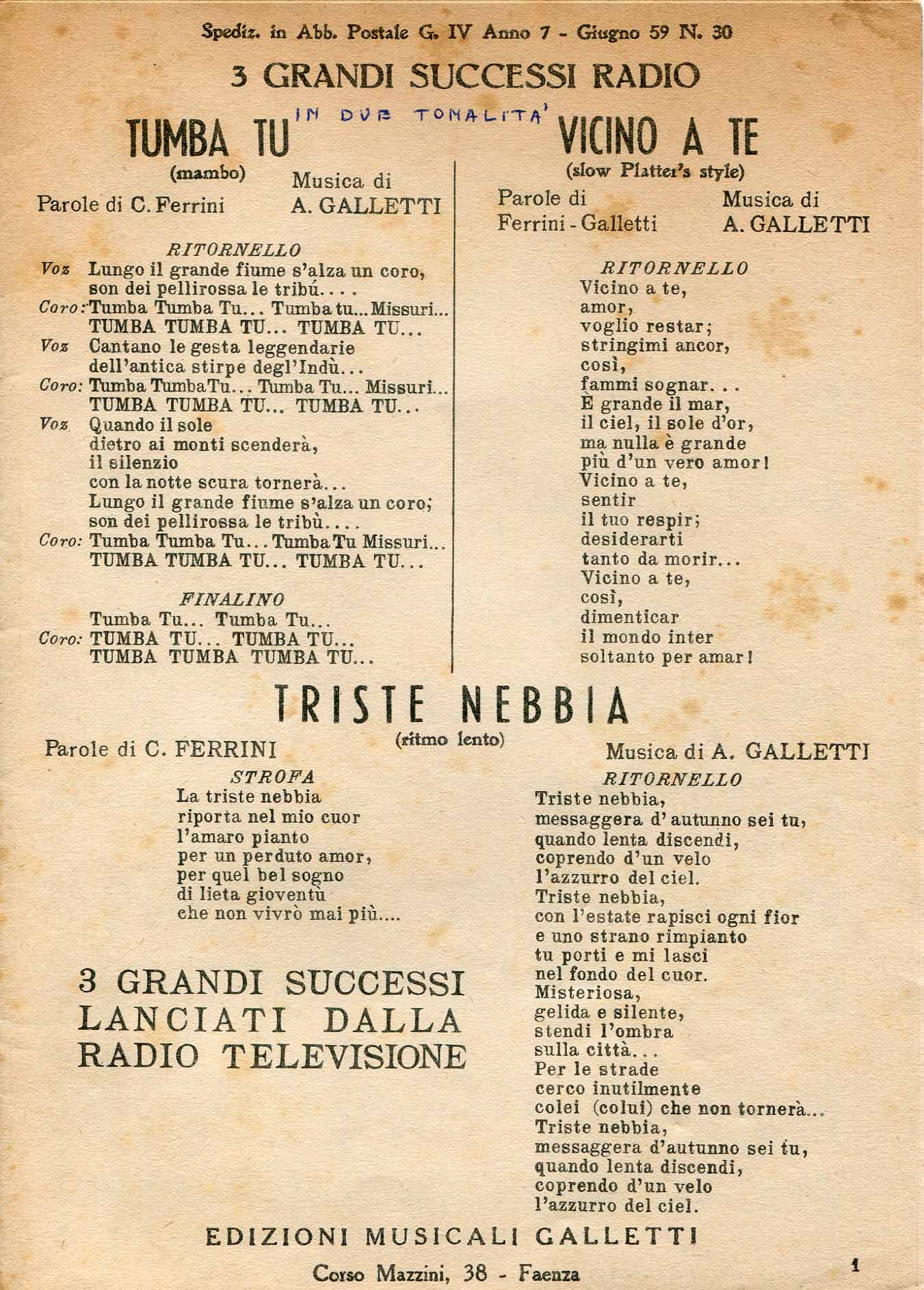 Tumba tu: mambo